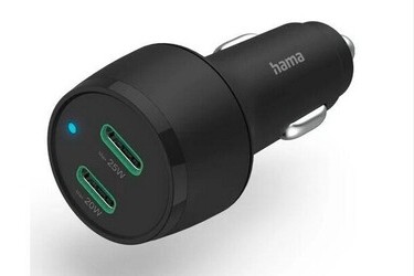 Hama Szybka ładowarka samochodowa, 2x USB-C, PD, 45 W